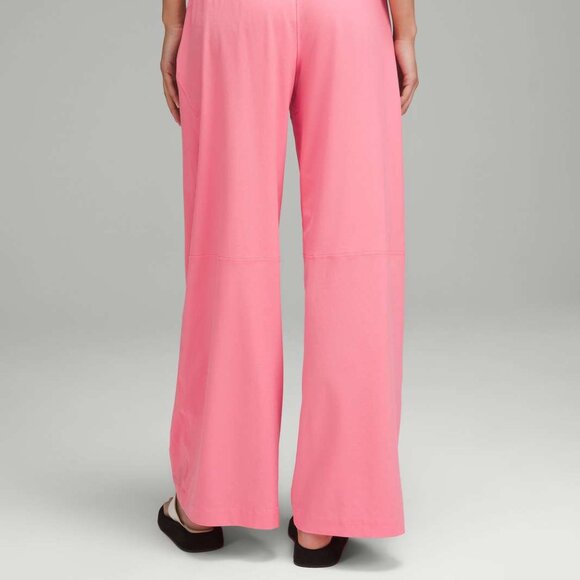 Lululemon Swift Mid-Rise Wide-Leg Pant Sakura Pink Size 14 Track Pant $128 - Picture 5 of 6